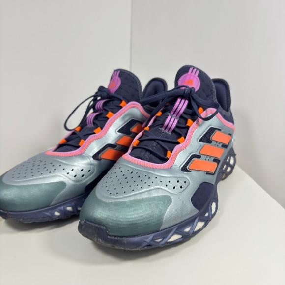 adidas Web Boost Running Shoes Mens Size 13 Magic Grey Impact Orange GZ6444 main image 13